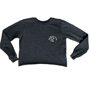 Spiritual Gangster Kids Gray‎ Cropped Sweatshirt